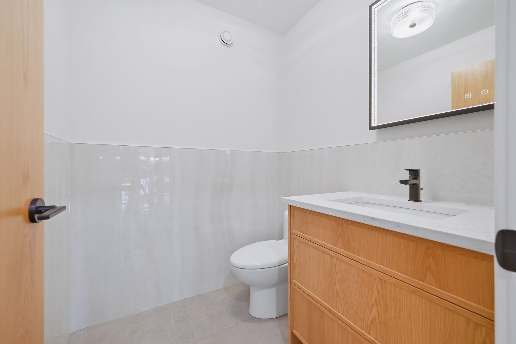 Two-piece powder room