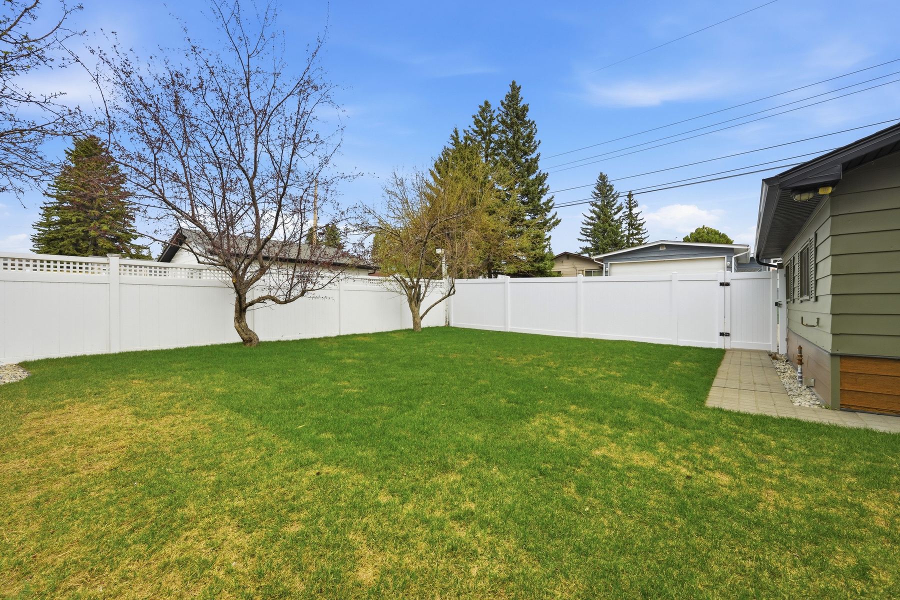 Rear yard — alternate angle